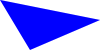 a solid blue polygon built from the points (list (pt 0 0) (pt 100 20) (pt 30 50))