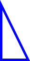 a transparent 50-by-100 right triangle with a width-5 blue outline