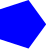 a solid blue polygon